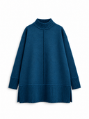 Aurelia Knit in Petrol Blue - flat lay