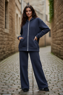 Dark gray - Non-hijabi - cobblestone street