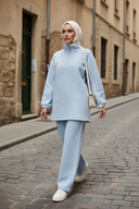 Light blue - cobblestone street