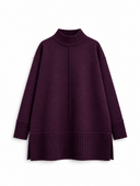 Aurelia Knit in Deep Plum - flat lay