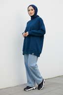 Black Sweatshirt - Hijabi Model