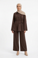 Brown Livia Set with ankle boots