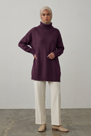 Deep Plum Oversized Knit