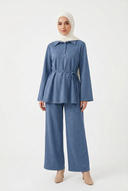Dusty Blue Livia Set with ankle boots