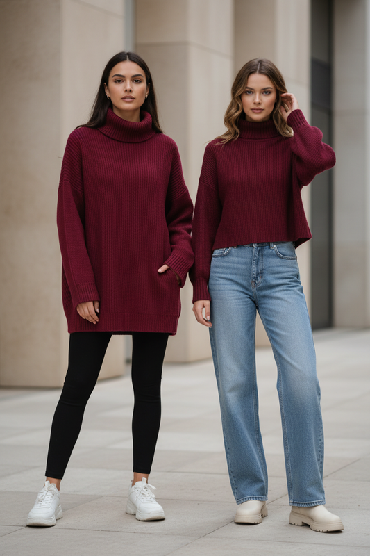 Fabricated Oversized Knit and RIVA Blouse Hero