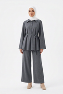 Gray Livia Set with ankle boots