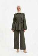 Green Livia Set with ankle boots