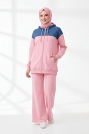 Hijabi model full look - baby pink