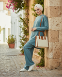 Modern Hijabi - White Turban - Mediterranean