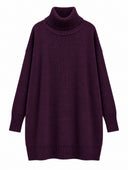 Oversized Knit in Deep Plum - flat lay