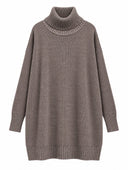 Oversized Knit in Mocha Taupe - flat lay