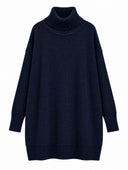Oversized Knit in Navy - flat lay