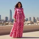 Pink Floral Dress - Non-Hijabi Rooftop 1:1