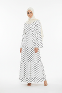 Polka Dot Dress — White Studio