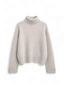 RIVA Knit Blouse in Off-White - flat lay