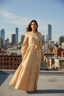 Rooftop City View – Botanical Maxi Dress