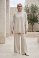 Rovena Knit Set Greige outdoor preview
