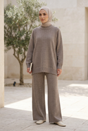 Rovena Knit Set Mocha Taupe outdoor preview