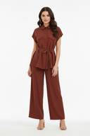 Rust Brown Two-Piece Set — Non-Hijabi Model