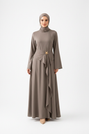 Warm Grey-Taupe Dress - Tonal Hijab